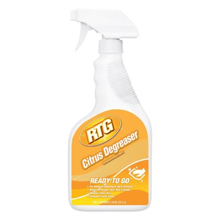 INTERCON CHEMICAL Citrus Degreaser, 34 oz Liquid, Clear Yellow, 6 PK FICCB-QS-6X34-RCND